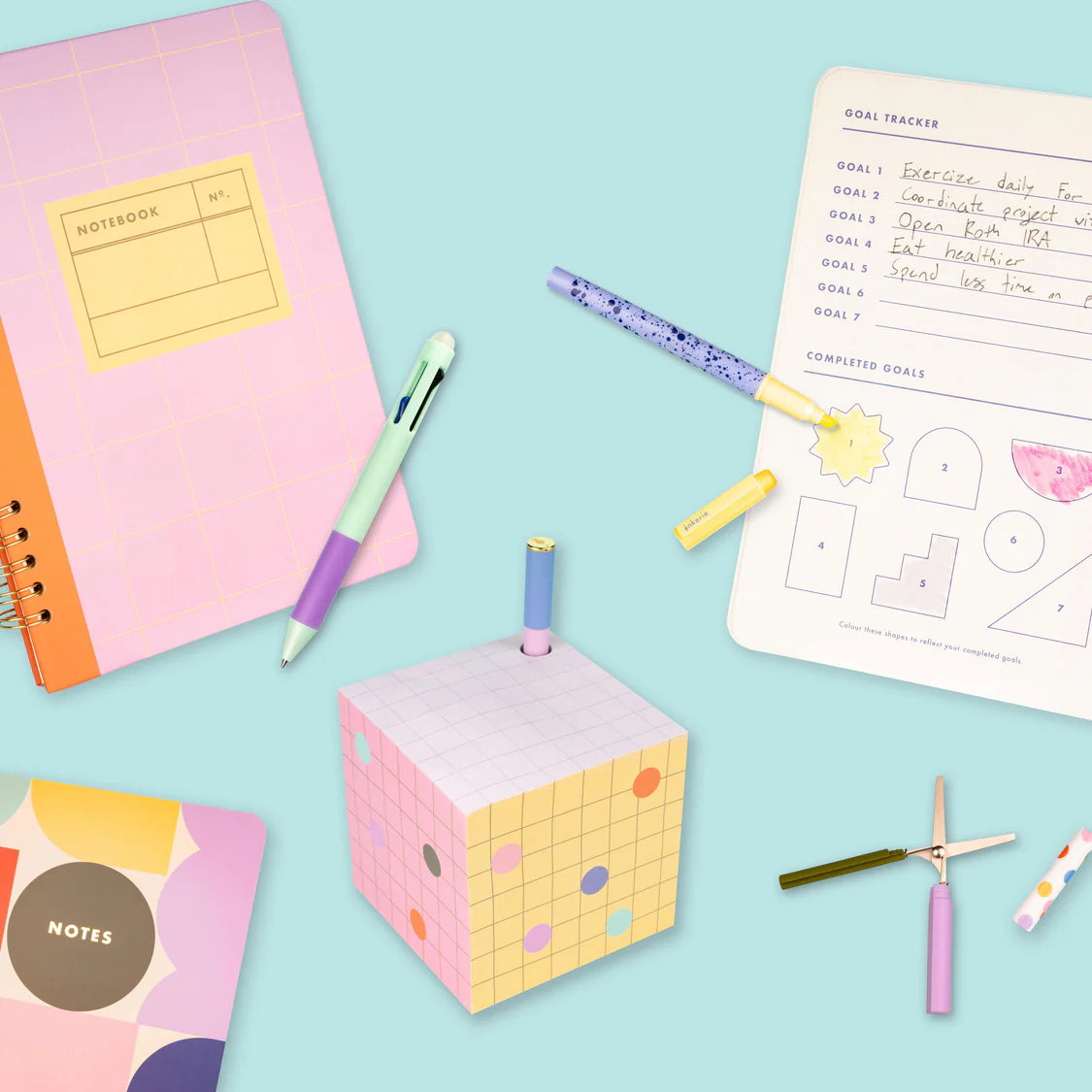Kikkerland Inkerie A5 Notebooks 3pcs Set