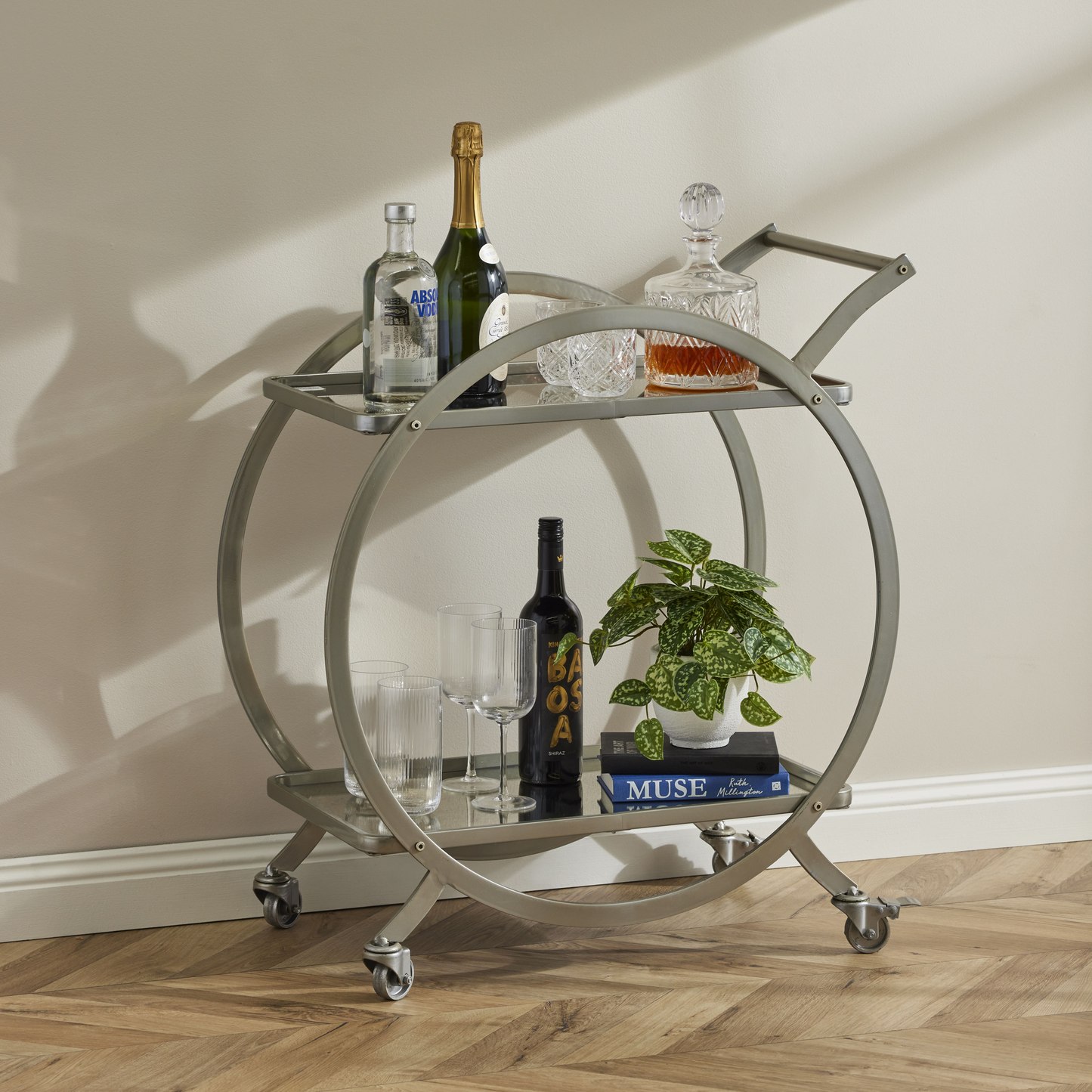 Amalfi Walter Drinks Trolley - Silver
