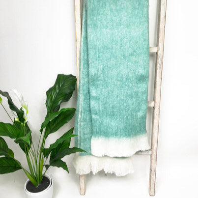 Duck Egg Blue Throw