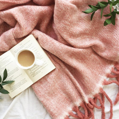Dusty Pink Throw