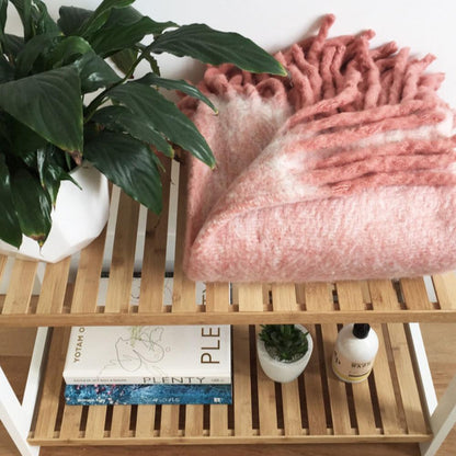 Dusty Pink Throw