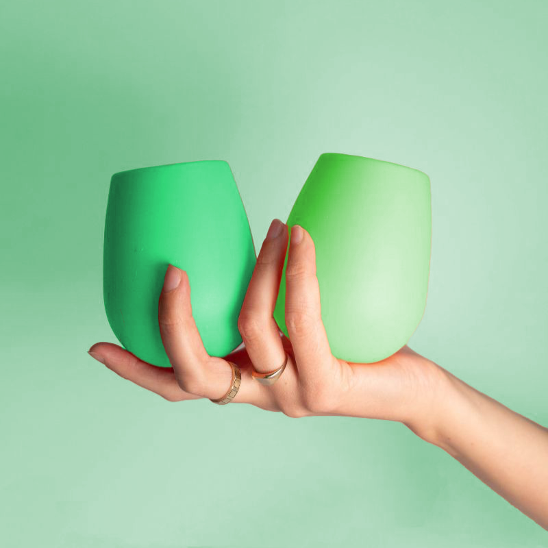 Porter Green Gerbera + Leaf Fegg Silicone Unbreakable Glasses