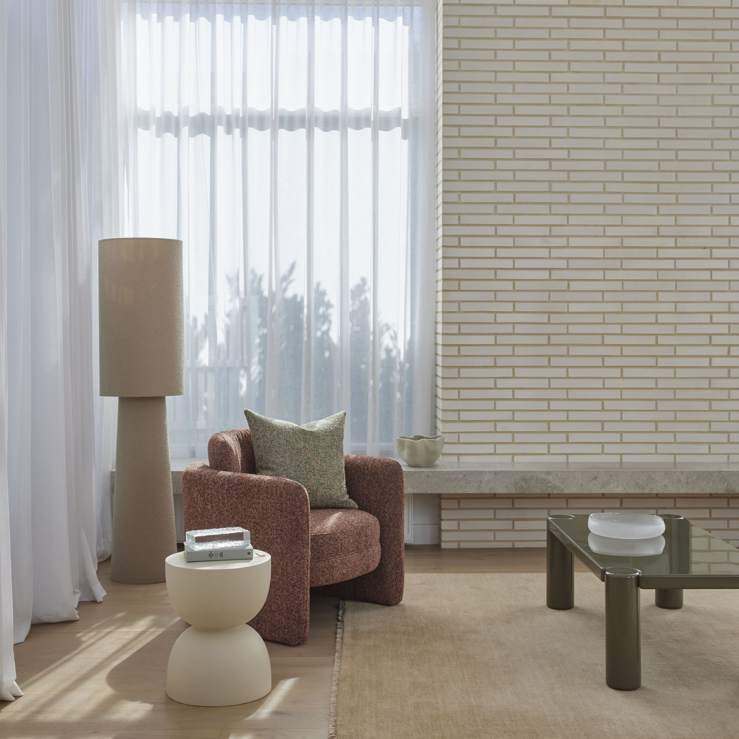 Amalfi Bennett Side Table - White