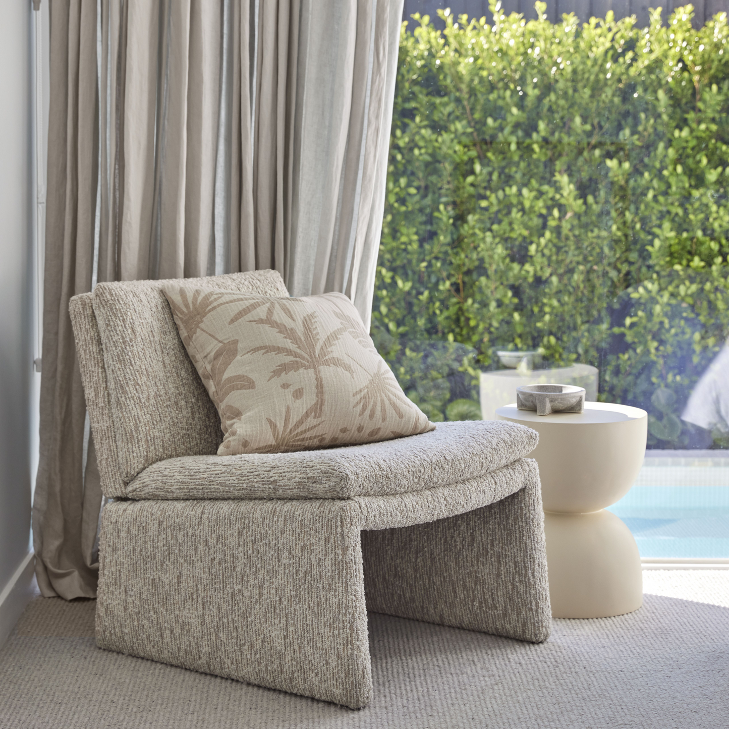 Amalfi Bennett Side Table - White