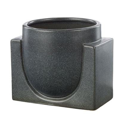 Amalfi Ponti Stoneware Planter Black