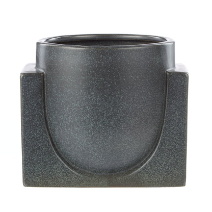 Amalfi Ponti Stoneware Planter Black
