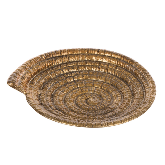 Amalfi Torcer Coil Dish Brass