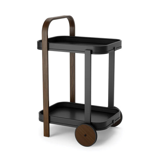 Umbra Bellwood Bar Serving Cart Black & Walnut