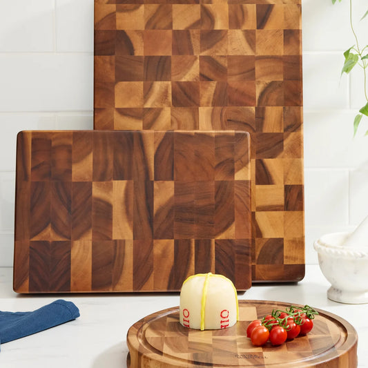 Acacia Wood End Grain Cutting Board - Small