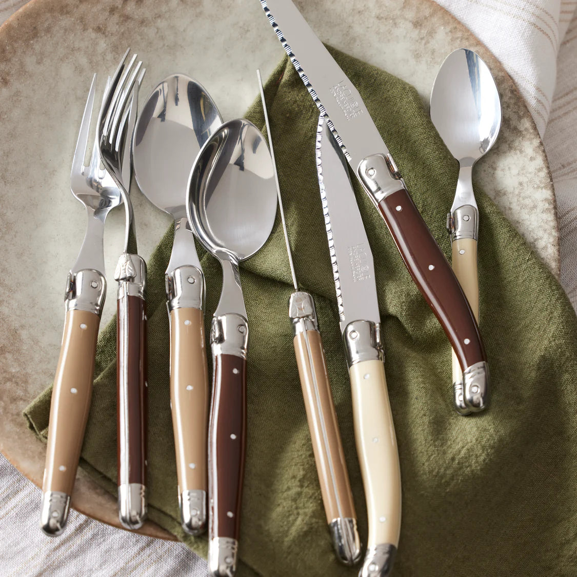 Amalfi Sorrento Liveable Linen Napkins 4pcs Set Green