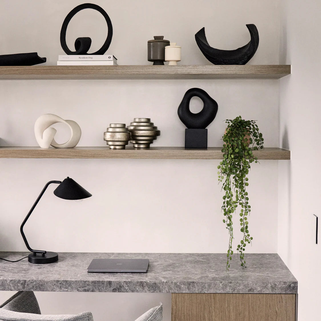 Amalfi Arcus Abstract Sculpture Black