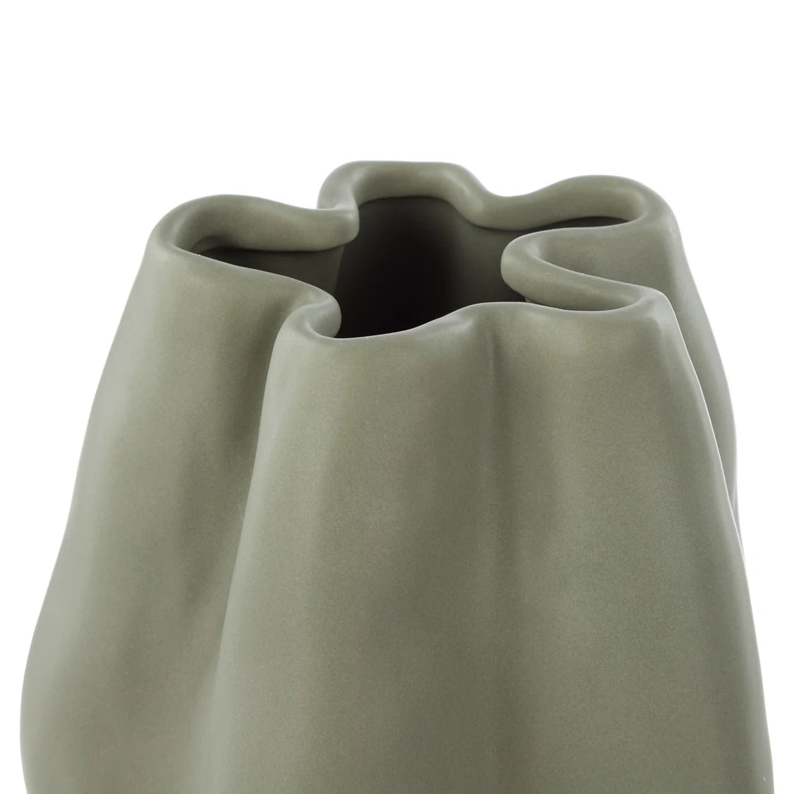Amalfi Fluid Vase Green