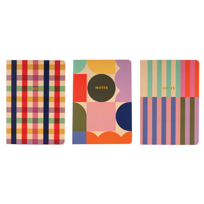 Kikkerland Inkerie A5 Notebooks 3pcs Set