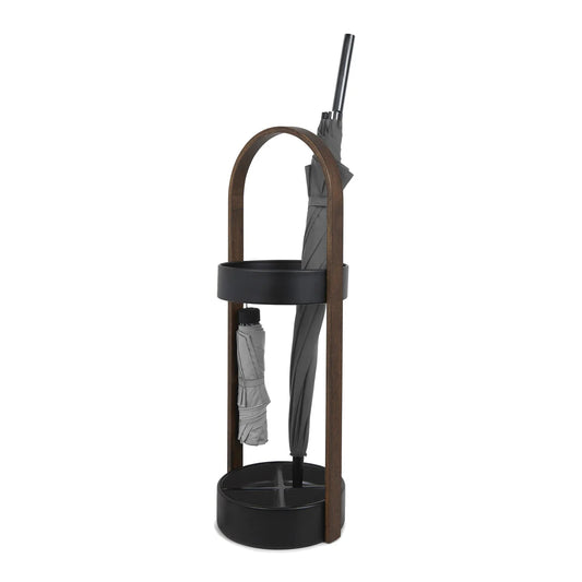 Umbra Bellwood Umbrella Stand Black & Walnut