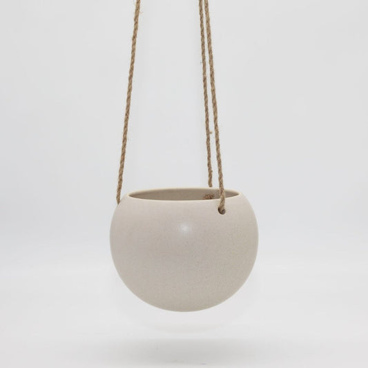 Orbit Hanging Planter Oatmeal