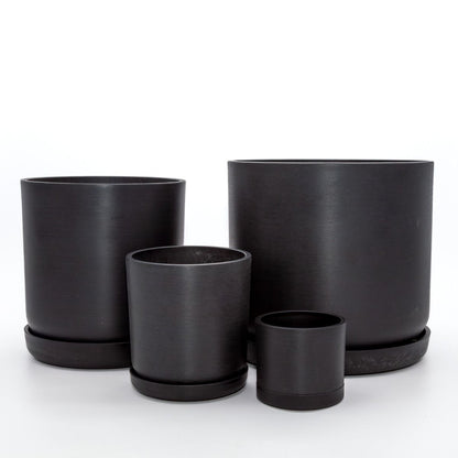 Portland Pot - Black Set of 4