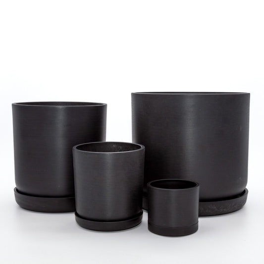Portland Pot - Black Set of 4