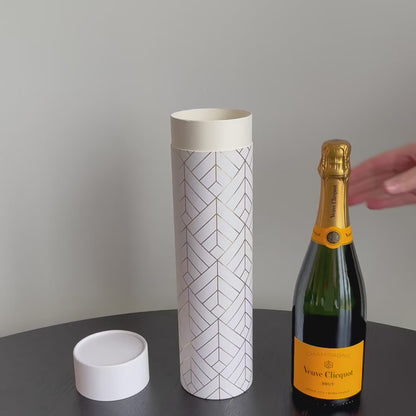 Wine Gift Case - White & Gold