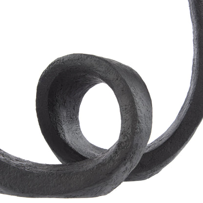 Amalfi Arcus Abstract Sculpture Black