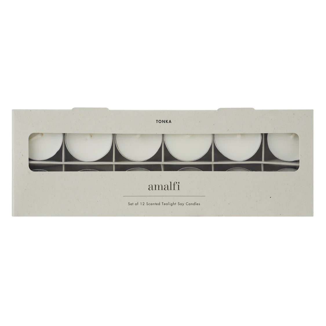 Amalfi Tonka Scented Tealight Candles 12pcs Set