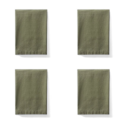 Amalfi Sorrento Liveable Linen Napkins 4pcs Set Green