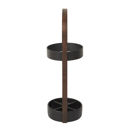 Umbra Bellwood Umbrella Stand Black & Walnut