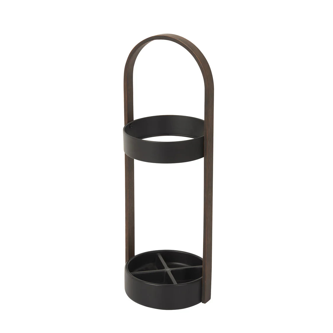 Umbra Bellwood Umbrella Stand Black & Walnut