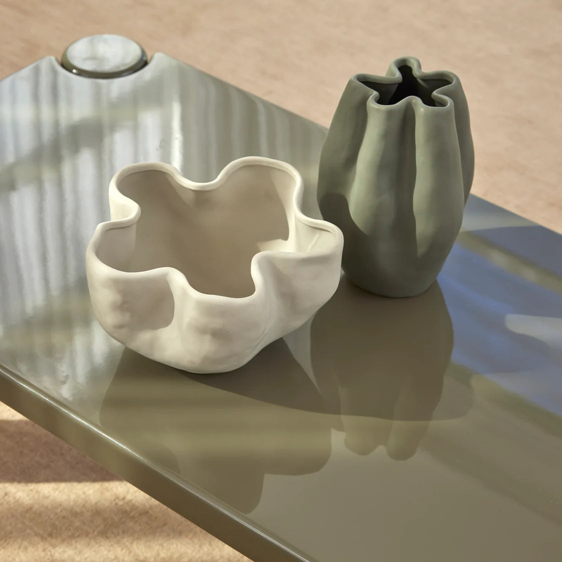 Amalfi Fluid Vase Green