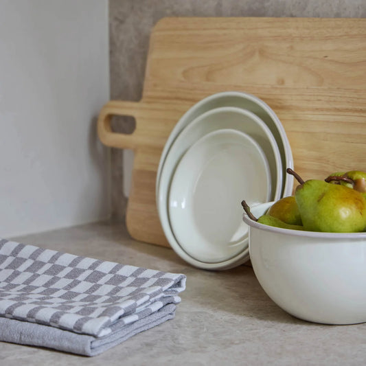 Heritage Check Cotton Tea Towel 2pcs Set