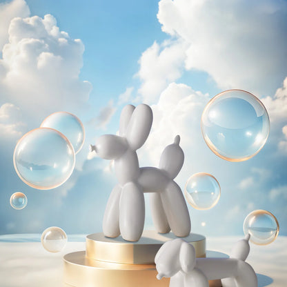 Emporium Bubbles Balloon Dog Sculpture