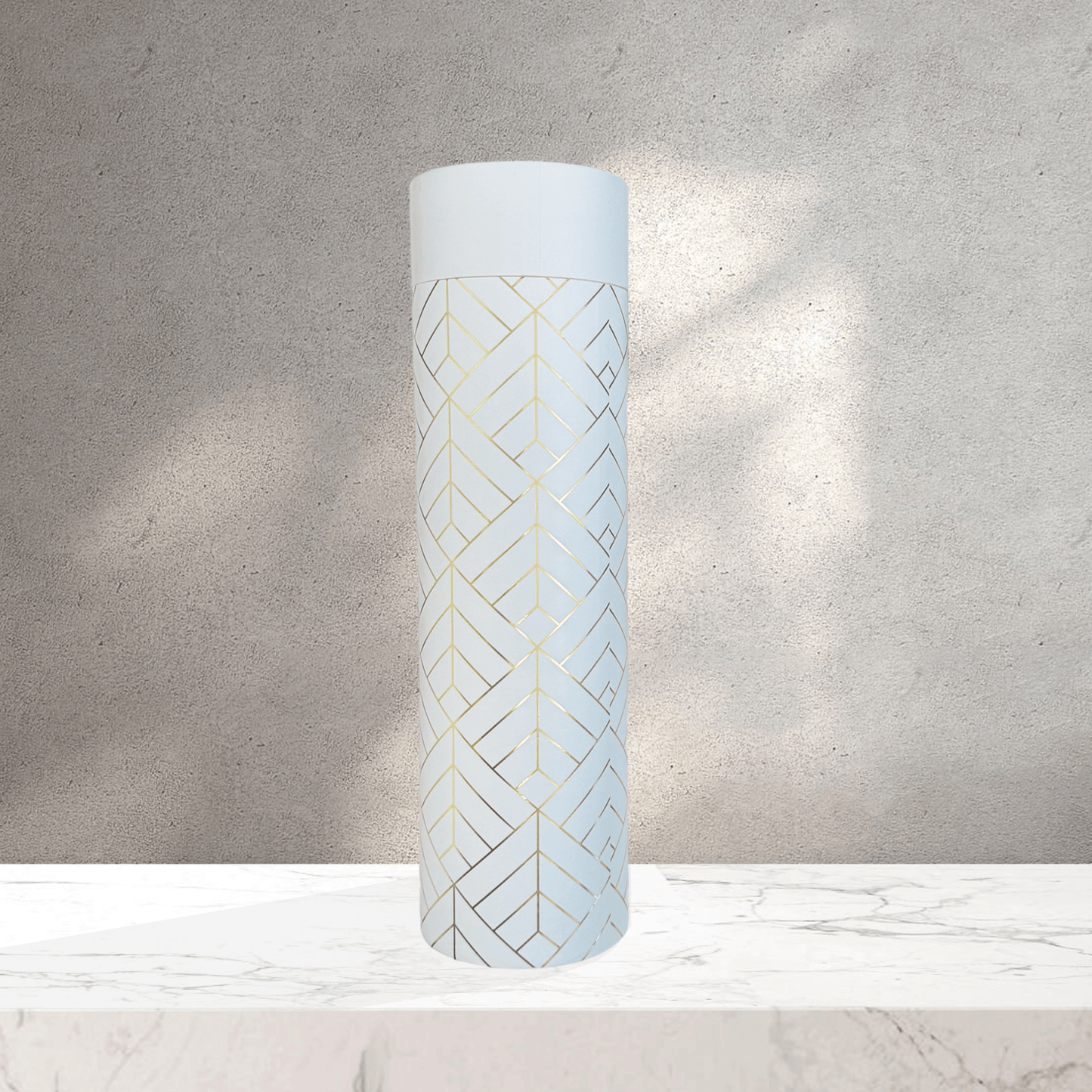 Wine Case White & Gold - Artful & Sage Collective