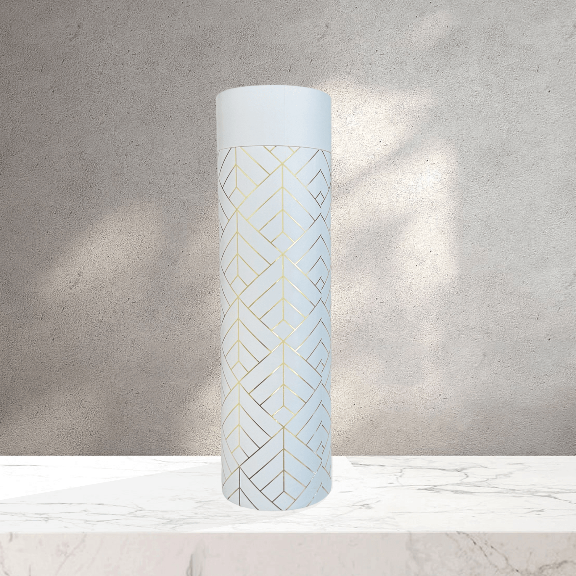 Wine Case White & Gold - Artful & Sage Collective