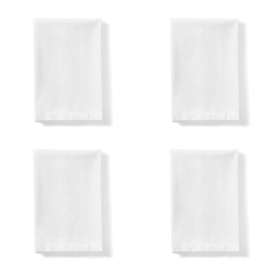 Amalfi Sorrento Liveable Linen Napkins 4pcs Set White